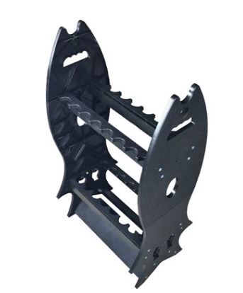 Fish shape plastic rod rack