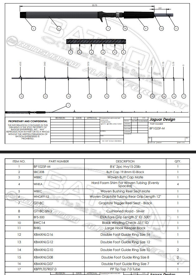 2pc Med Downrigger Composite