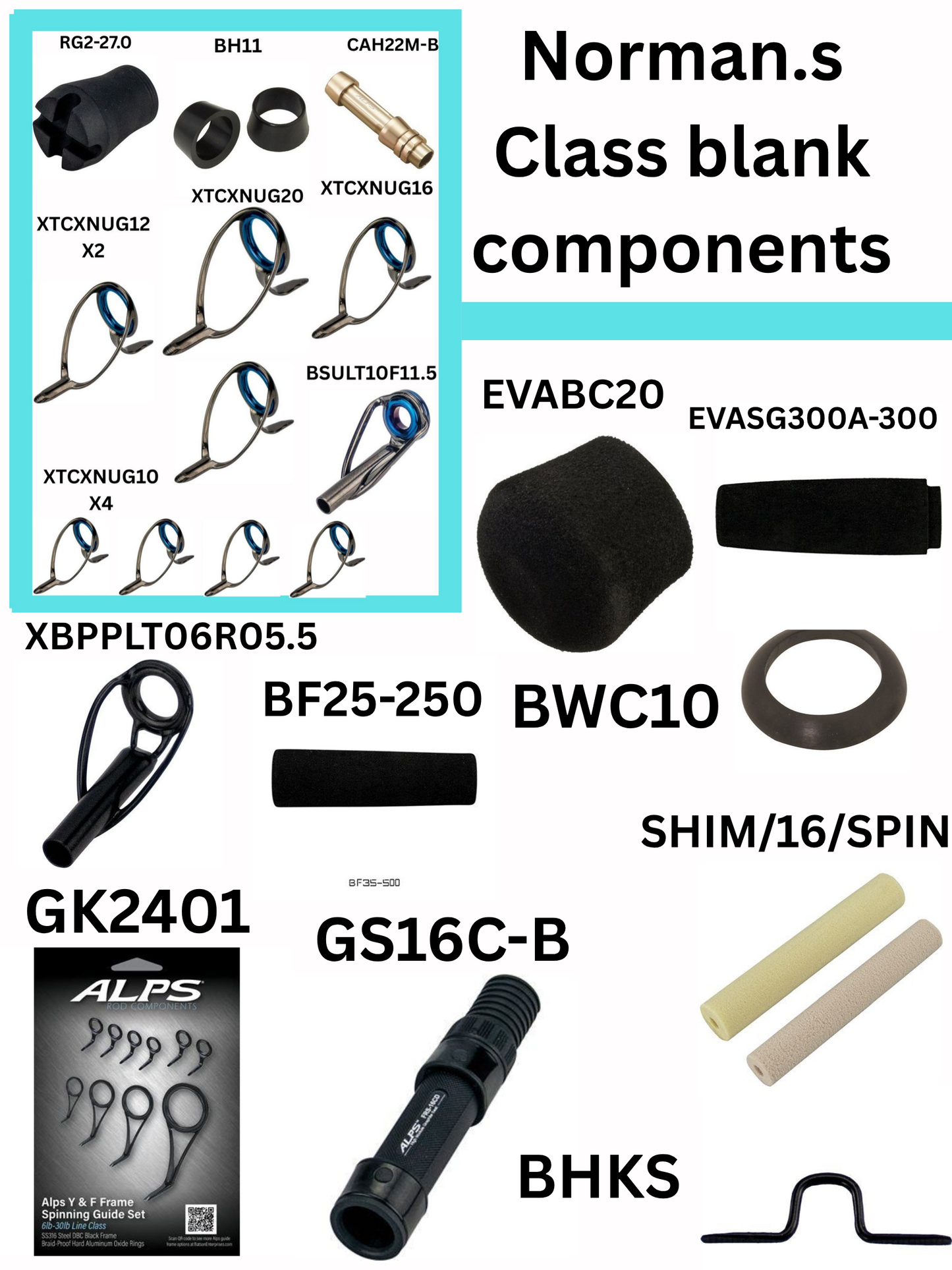 Norman's SWB70MH-W class blank & Supplies