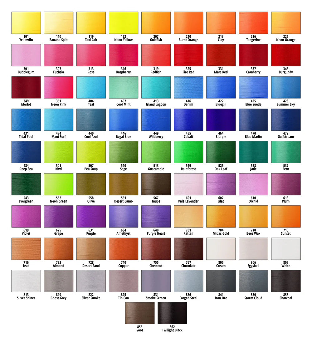 Prowrap Colorfast Swatches