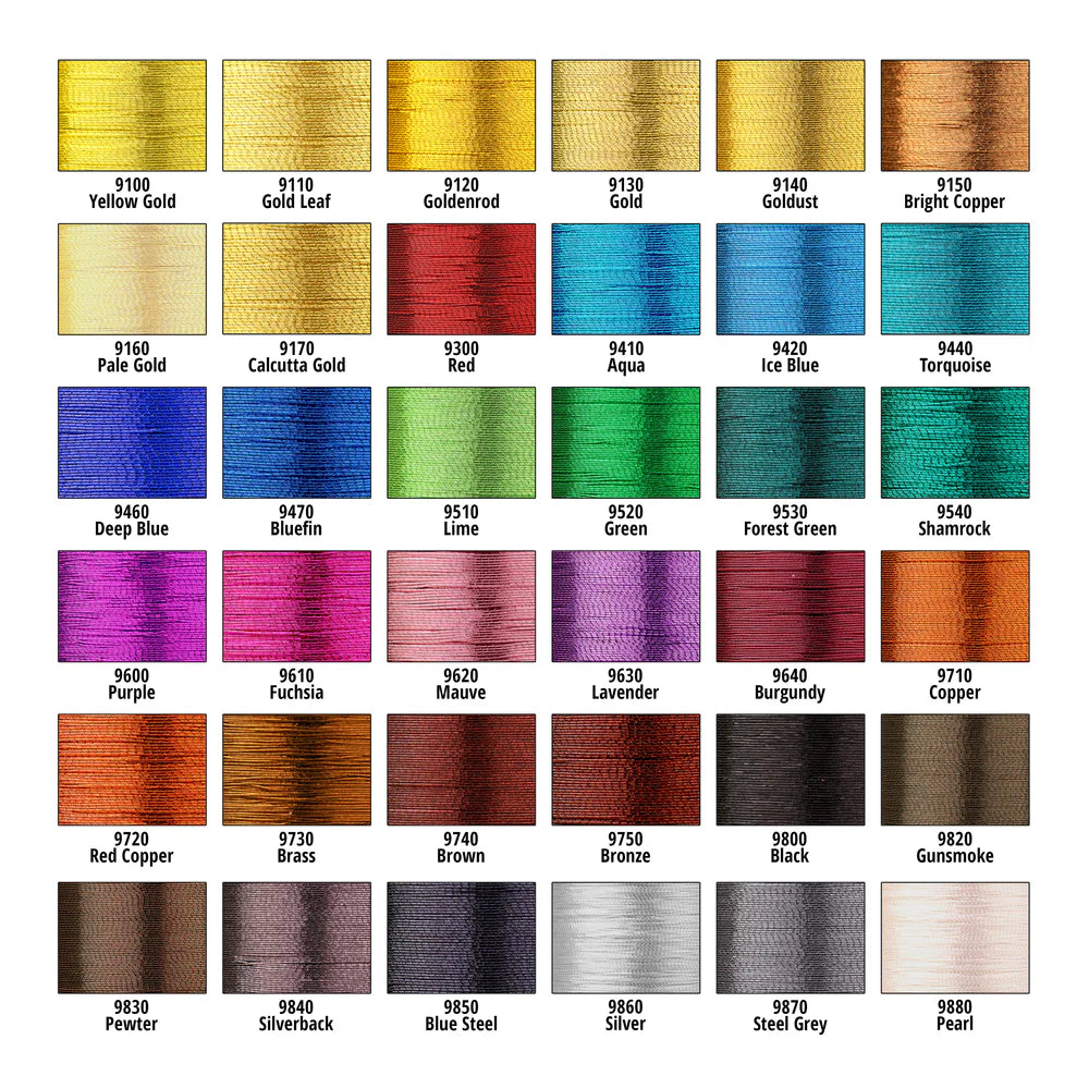 ProWrap Metallic Rod Winding Thread - Size A (100 Yds)