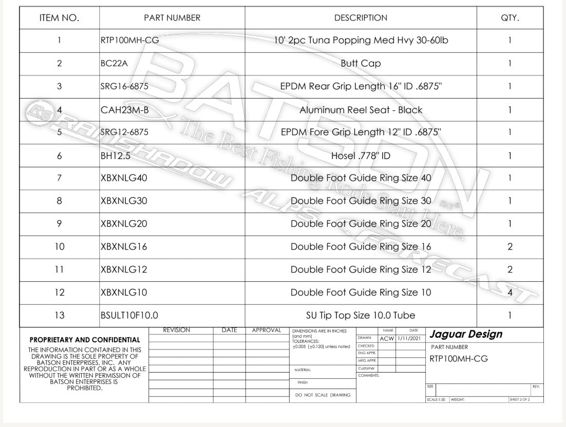 RX6/E-Glass Tuna Popper