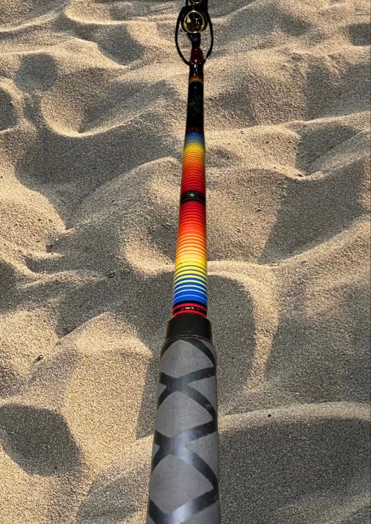 Custom fishing rod- red fade