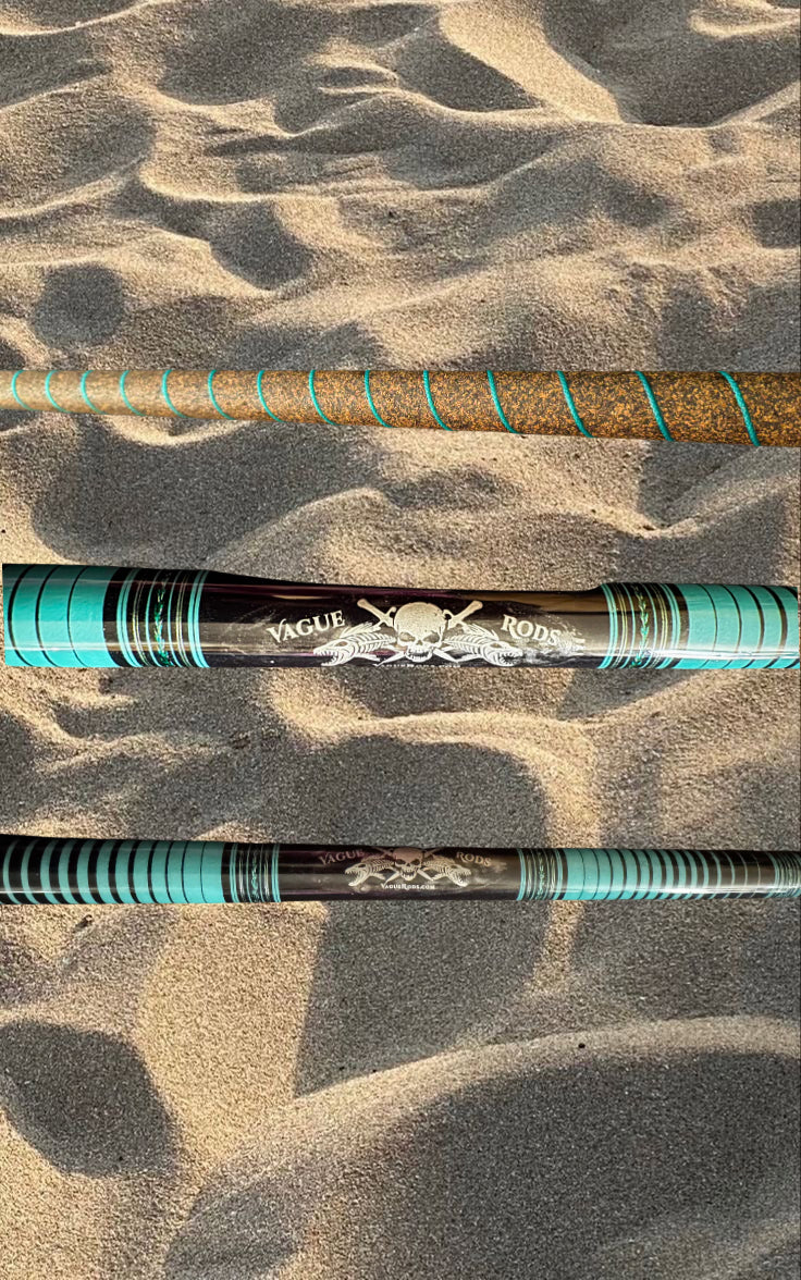 Custom fishing rod- teal fade