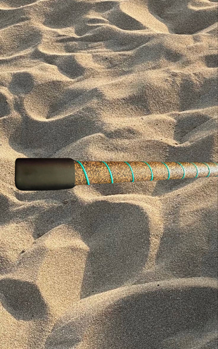 custom fishing rod teal cork