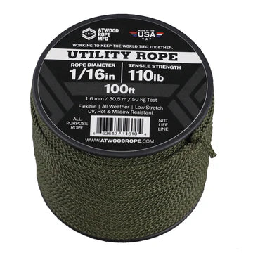 Atwood Rope 1/16 100 Ft spools