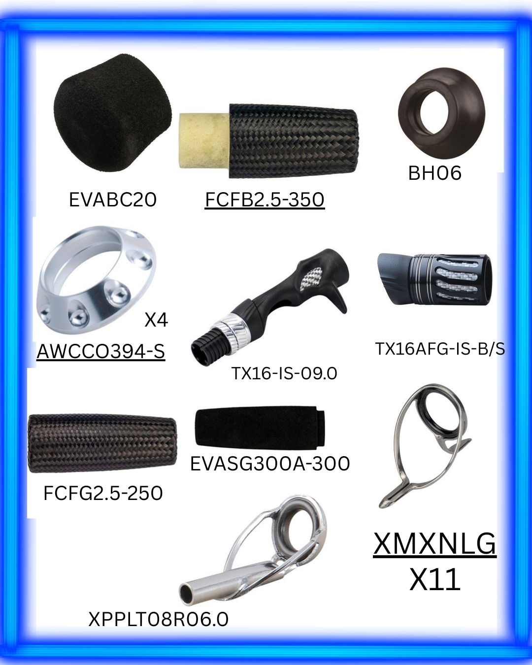 SWB70ML-GB class blank, recommended components and supplies