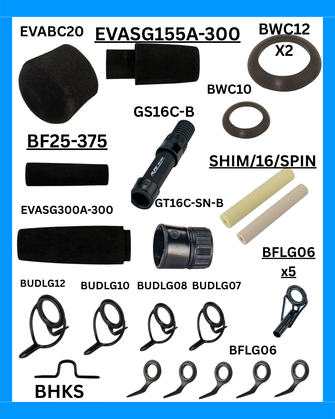 John Cramers SP844-CB Class Blank & recommended component kits & Supply kits