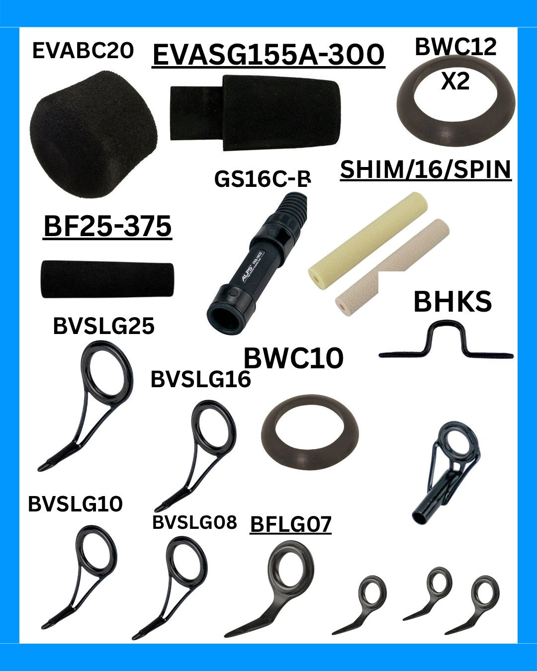 John Cramers SP844-CB Class Blank & recommended component kits & Supply kits