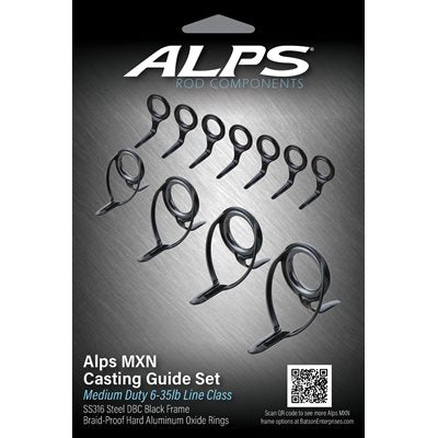 Alps MXN  Black Casting guide Kit/no top  Series 6-35 lbs