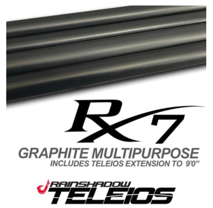 Teleios Rainshadow RX7 Graphite Multipurpose - includes extention to 9’0”