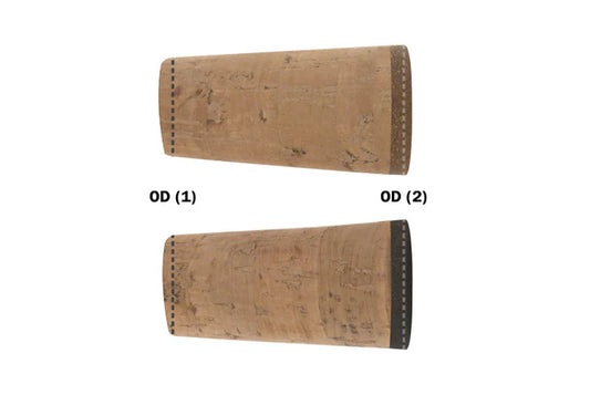 Straight tapered cork split grip fighting butt