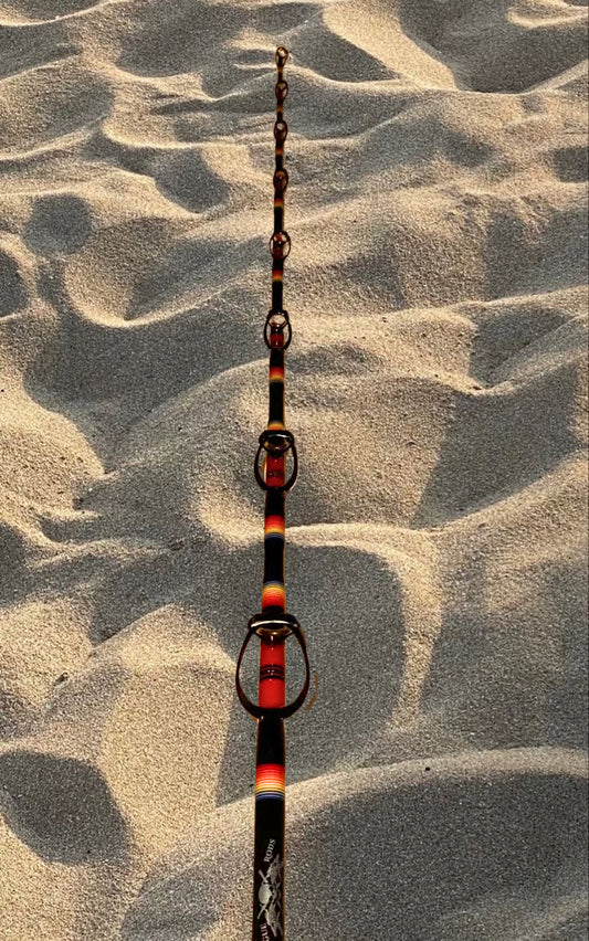 Custom fishing rod - red fade
